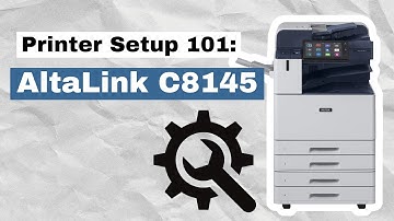 Printer Setup 101: AltaLink C8145 Walk up Fax features
