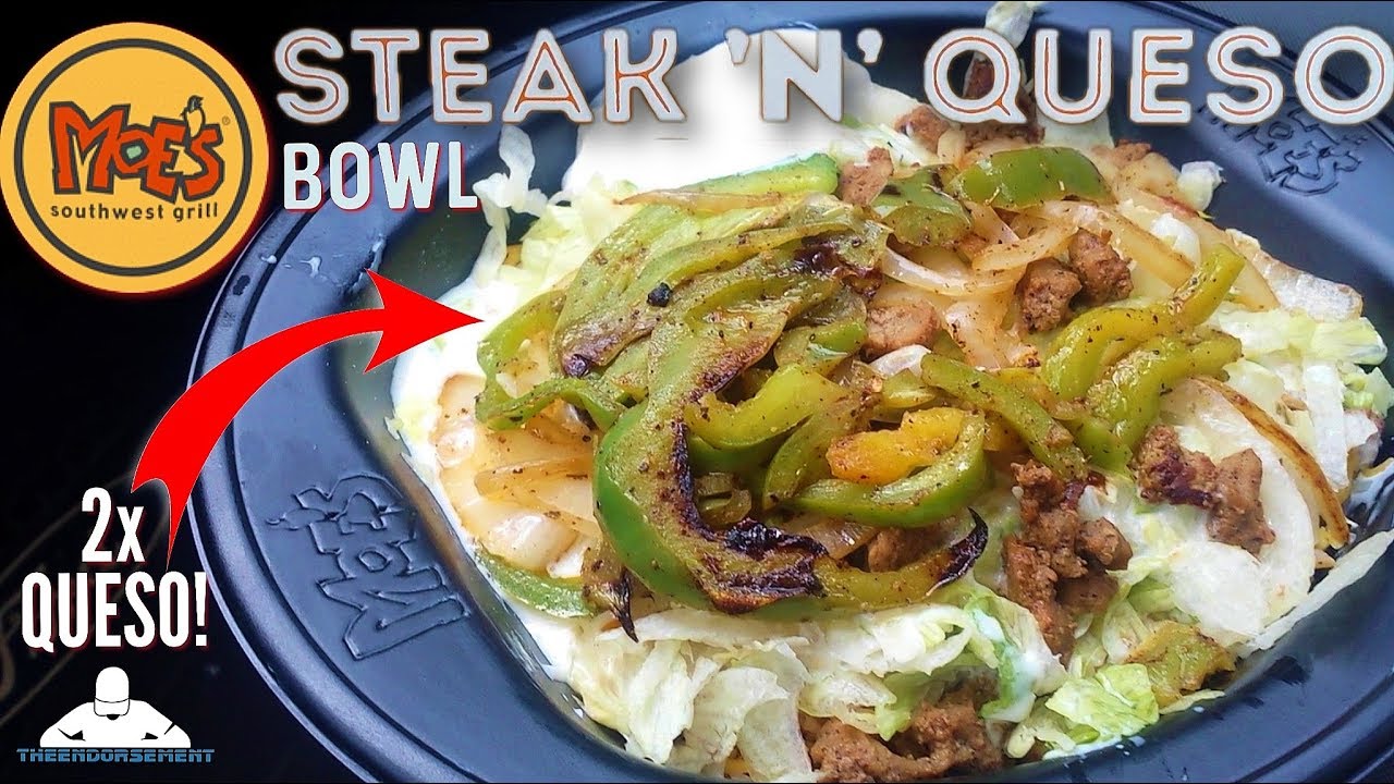 Moe's® Steak 'N' Queso Bowl Review! 🥩🧀🍚 YouTube