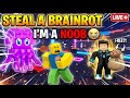 Steal a Brainrot but I’m a NOOB 😭 (🔴ROBLOX LIVE)