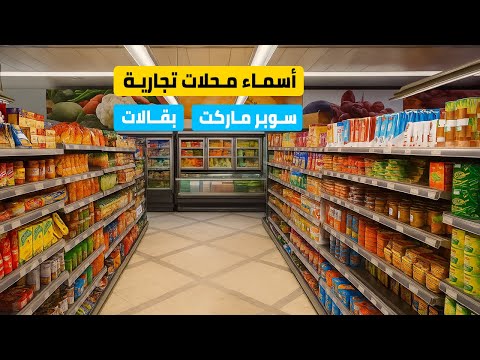 اسماء سوبر ماركت و محلات بقالة مميزة و جذابة