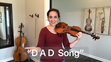 “DAD Song” on Violin (beginner violin - open string piece)