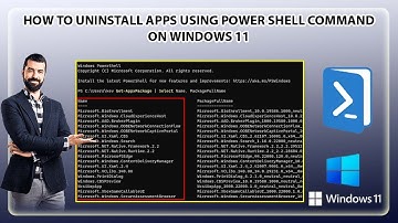 How to uninstall apps using Power Shell Command on Windows 11 | Uninstall Apps | PowerShell Command