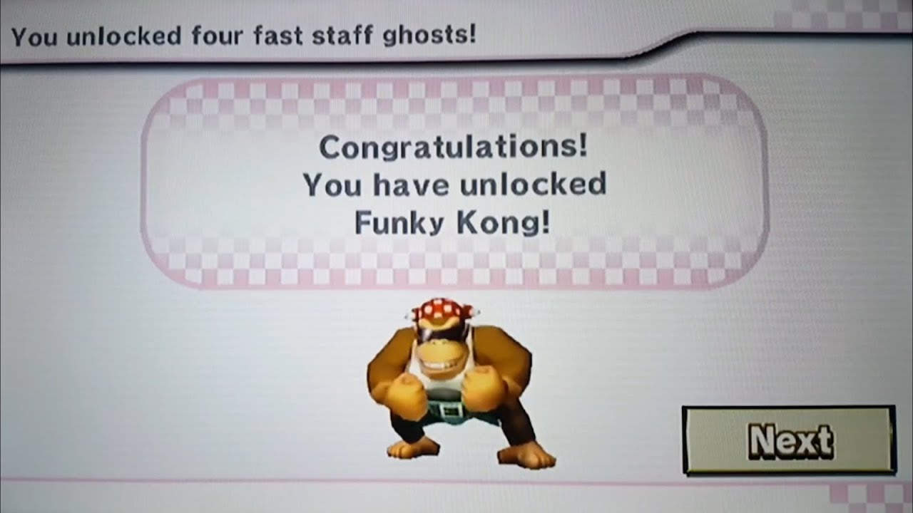 Mario Kart Wii : How to Unlock Funky Kong : Part 1 - YouTube.