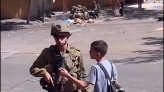 شاهد شجاعة الطفل الفلسطيني