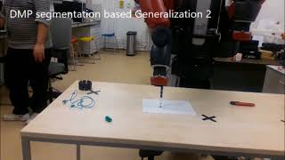 Development of Writing Task Recombination Technology Based on DMP Segmentation via Verbal Command