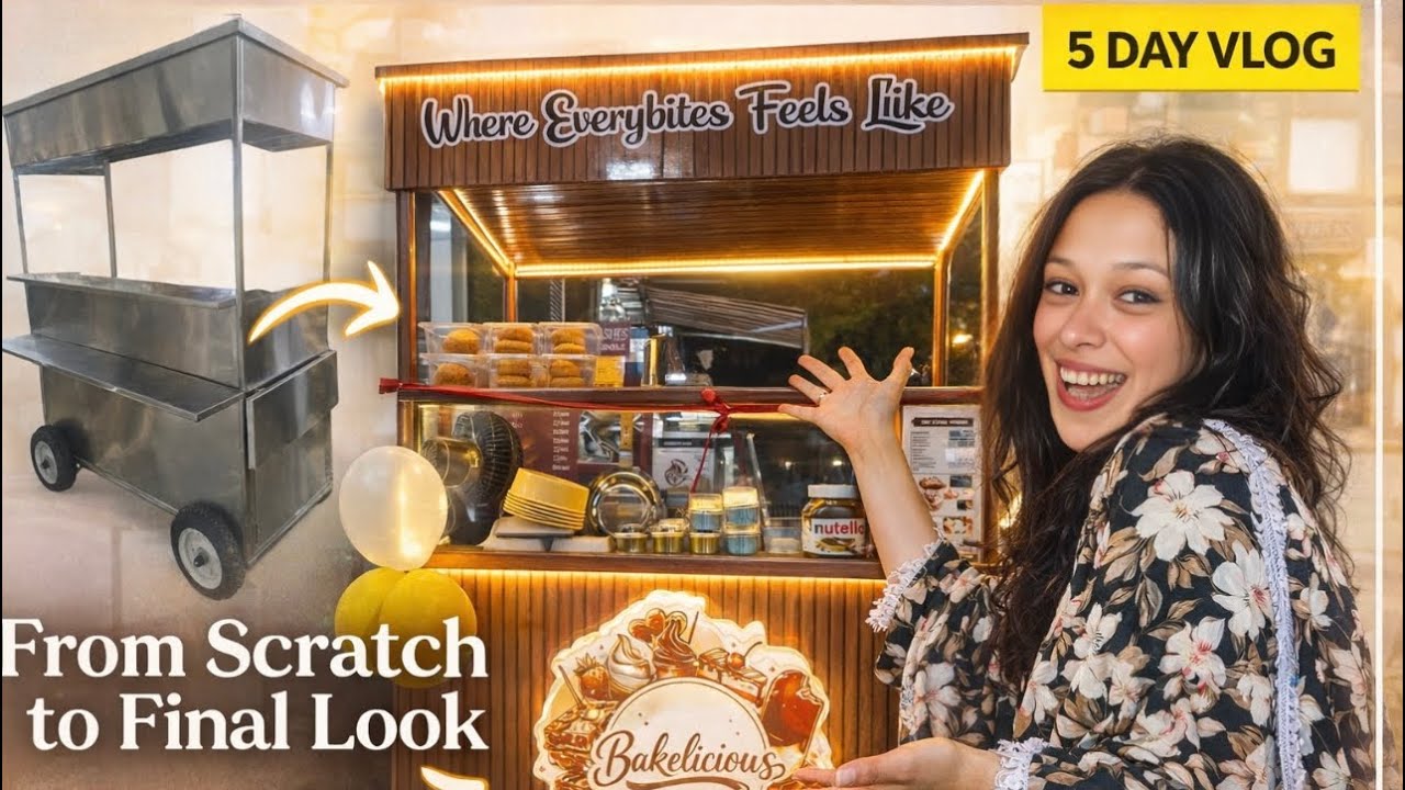 from scratch to final look of bakelicious 🥰❤️🫶🏻#startupbusiness #businesstipsforsmallbusinessowners 