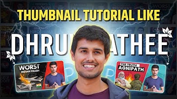 @dhruvrathee jaisa Thumbnail Kaise Banaye | How To Make Thumbnail Like @dhruvrathee
