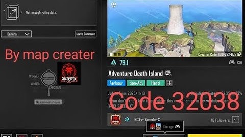 Bgmi wow Parkour map code 32038 | Adventure death island | #bgmilive #bgmi #pubg #pubgmobile 