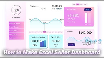 How to Create Seller Dashboard in Excel Step by Step   Part 2