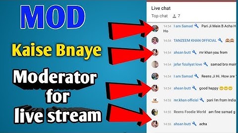 Moderator in YouTube - MOD बनाने का सही तरीका क्या है - make mod for In Live streaming