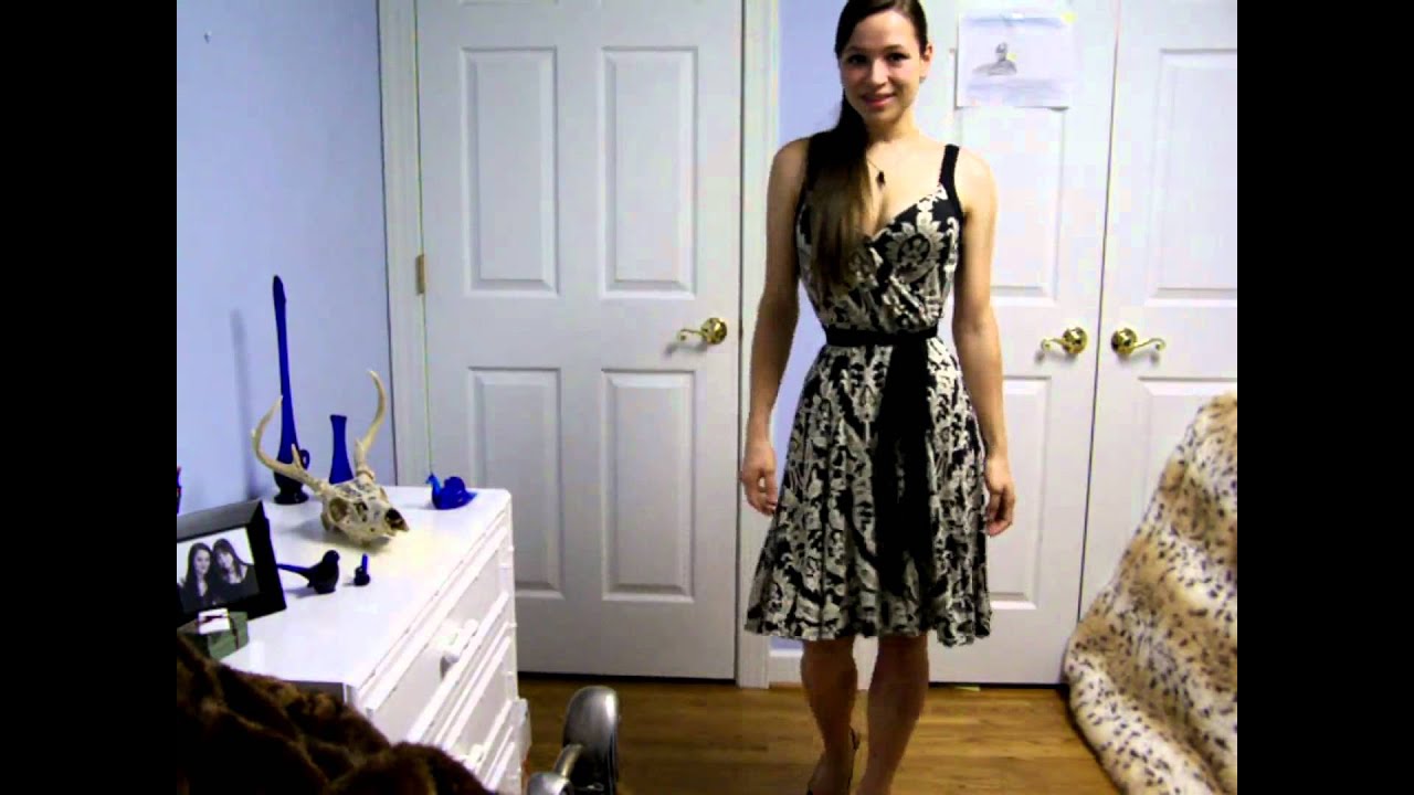 Corset Under Clothing, Black and White Dress 