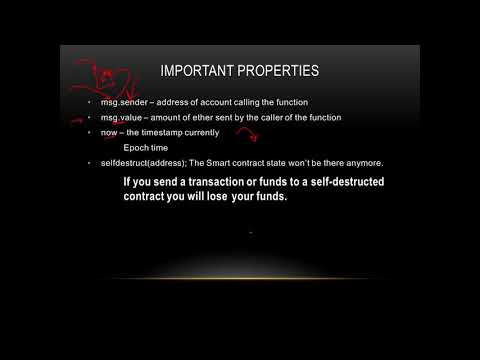 Become a Blockchain Developer: Ethereum + Solidity + Project - zsol15 IMPORTANT PROPERTIES