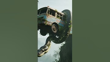 The Python encircled the bus #trending #shorts #usa #horror