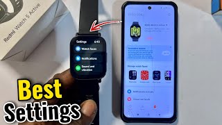 Best Settings of the Redmi Watch 5 Active