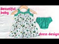 Beautiful top with shorts cutting and stitching/2-3 year old baby frock cutting and stitching