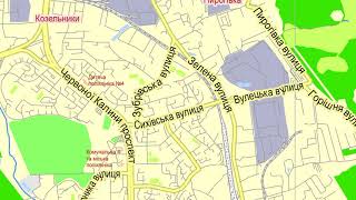Lviv Ukraine editable layered PDF Vector Map