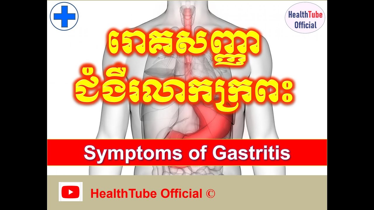 រោគសញ្ញាជំងឺរលាកក្រពះ/Symptoms of Gastritis l HealthTube Official