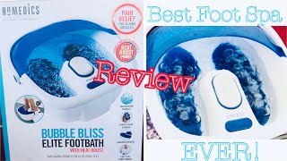 Homedics Bubble Bliss Elite Footbath Review 2023