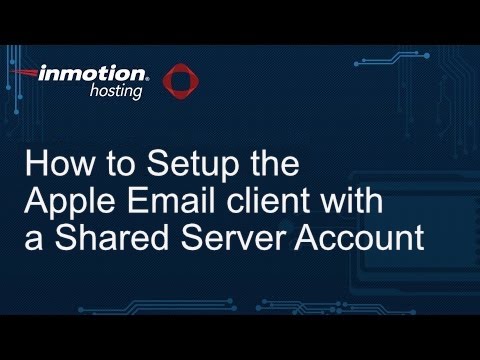 How to Setup the Apple Email Client with a Shared Server Account