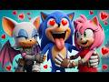 SONIC Fall In Love With AMY &amp; ROUGE What's SHIN SONIC'S HIDDEN Plan | Sonic The Hedgehog 3 Animation