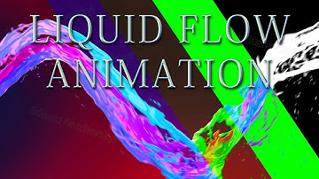 Motion graphics - isolated liquid flow animation (3ds Max+Phoenix FD)