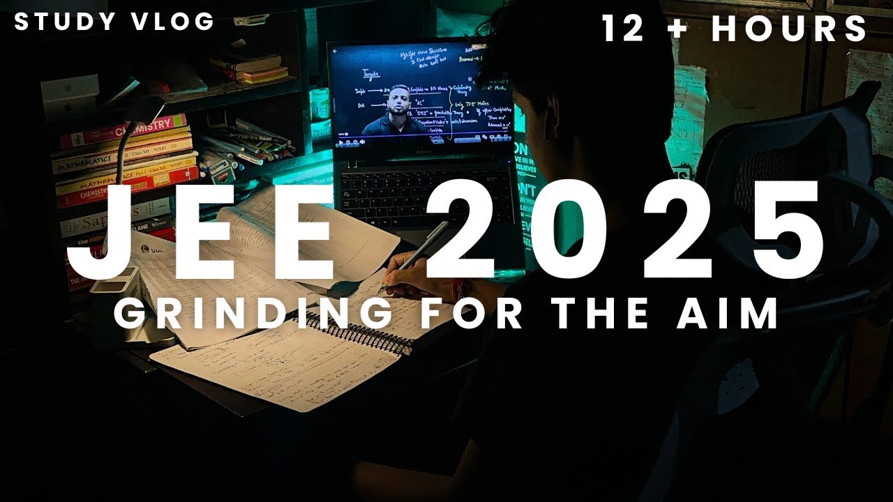 Day in a life of JEE 2025 aspirant 📚|| Study Vlog || 12 + Hours - YouTube