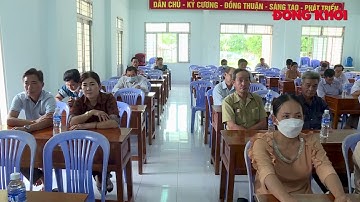 Đại biểu HĐND tỉnh tiếp xúc cử tri huyện Mỏ Cày Nam, Thạnh Phú