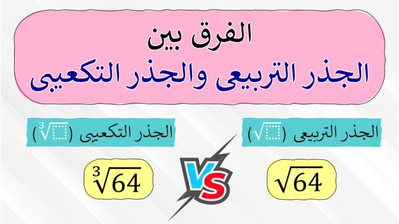 Разница между квадратным и кубическим корнем