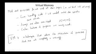 OS -Virtual Memory -General Background