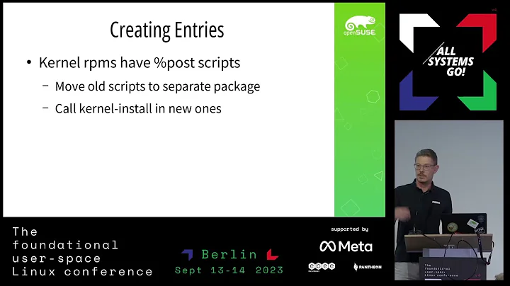 systemd-boot integration in openSUSE