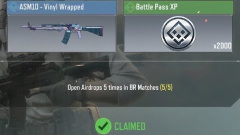 Call Of Duty Mobile Open Airdrops 5 times in BR Matches Task Complete