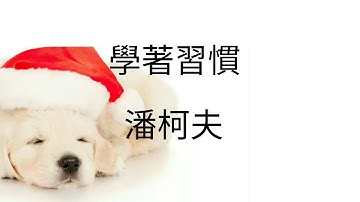 潘柯夫-學著習慣（歌詞版）