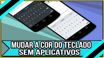 Como faço para mudar a cor do teclado?