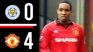 Leicester City v Manchester United | Highlights | United Fire Four Past The Foxes | 1994/1995