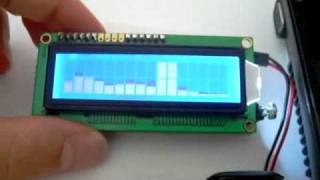 PicoFFT - FFT on AVR Atmega8 + LCD