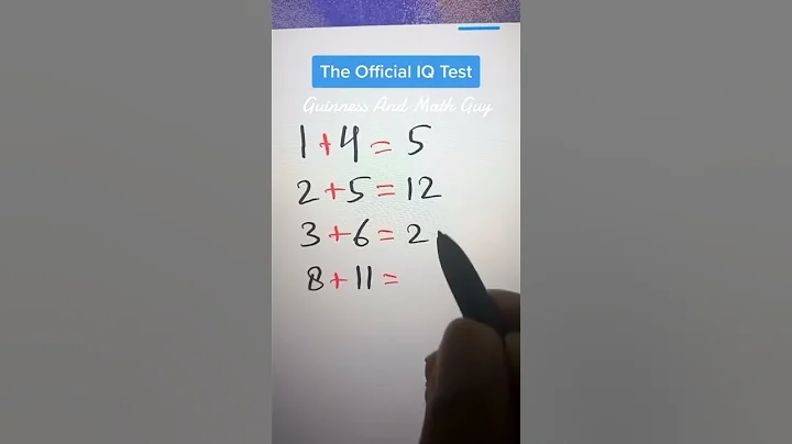 The Official IQ Test ----- Math Shortcut Tricks