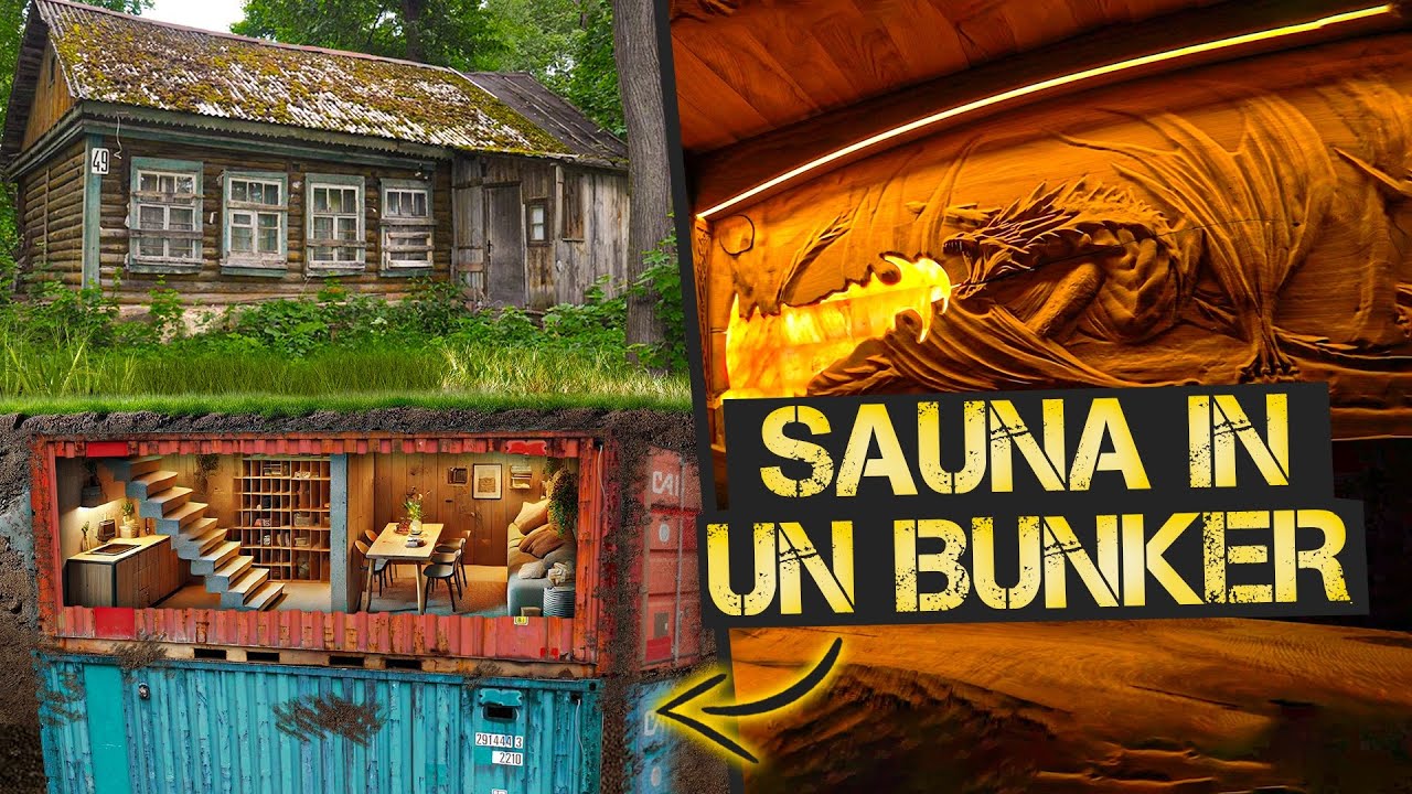 Stiamo costruendo una sauna insolita in un bunker nel cortile di casa.