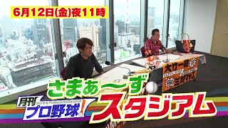 【BS日テレ】6月12日 (金) 23:00～放送！『月刊プロ野球！さまぁ～ずスタジアム』