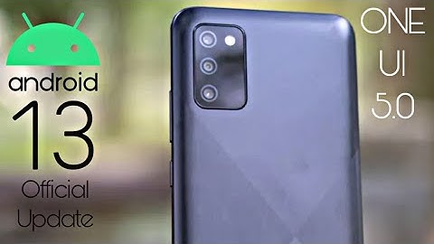 Samsung Galaxy A02s Android 13 ONE UI 5.0 Update