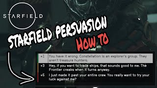 How to pass Persuasion checks in Starfield