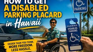 How to get a disabled parking placard in Hawaii