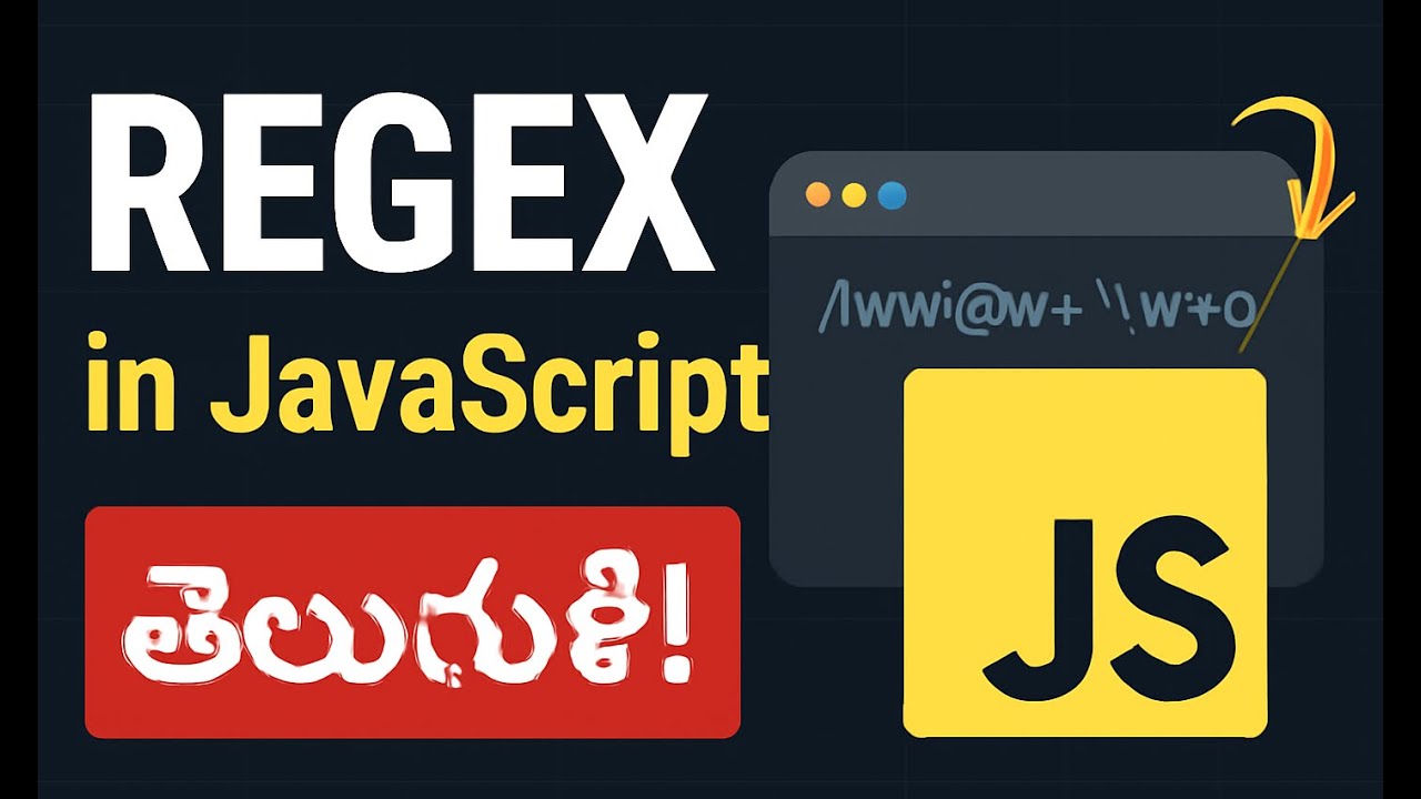 JavaScript Regular Expressions Full Guide | HTML lo Examples (తెలుగులో ...
