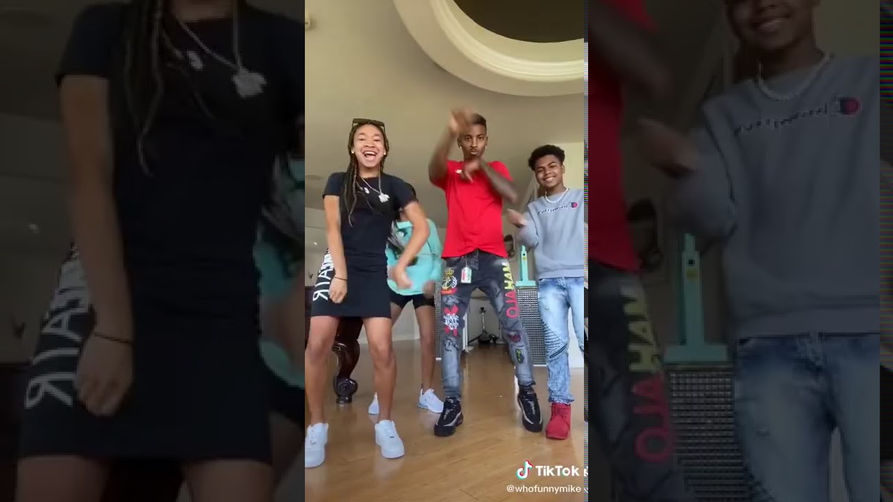 Funnymike, bam and the new bad kids doing a TikTok