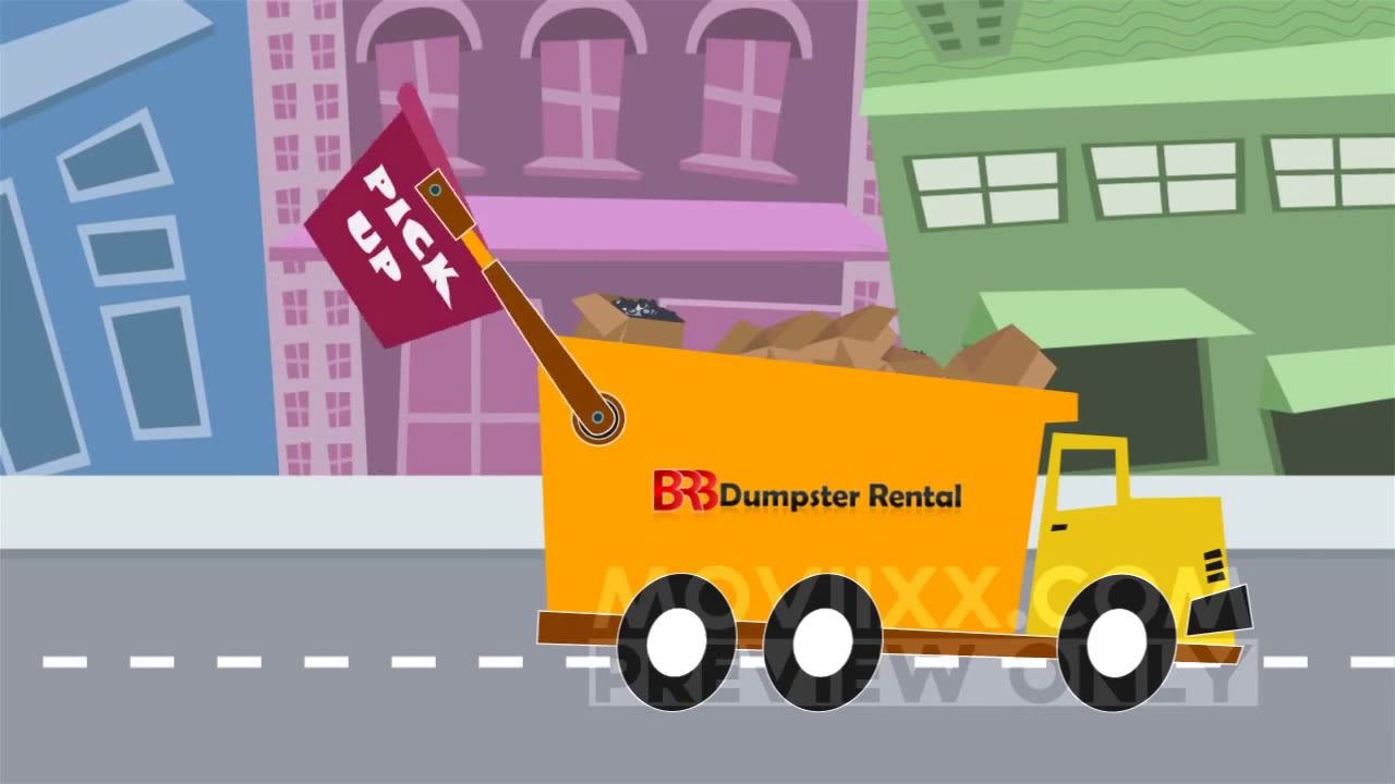 Character Animated video for B R B Dumpster Rental