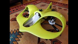 Winged bicopter crash