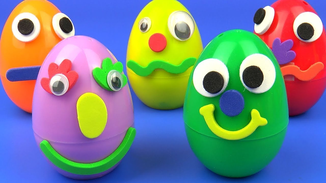 Egg toys. Рожица Киндер сюрприз. Игрушка яйцо с рогом что внутри.