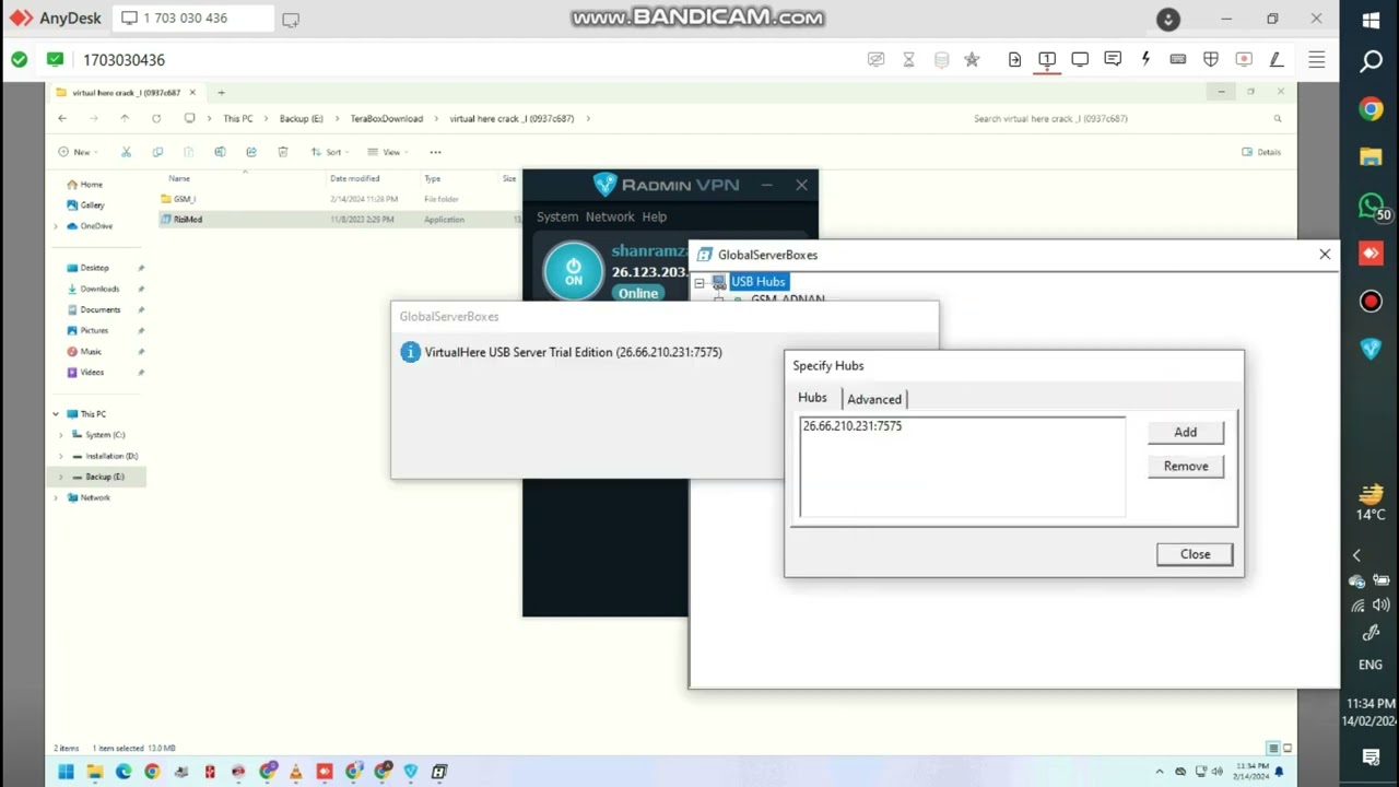 Virtual Here Server Licence Available For Life time , Unlimited Port Sharing, whatsapp 