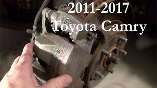 DIY Front Brake Pads Replacement (2011-2017 Toyota Camry)