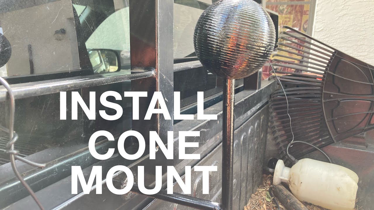 INSTALLING CONE MOUNT ON LAWN/LANDSCAPE TRUCK