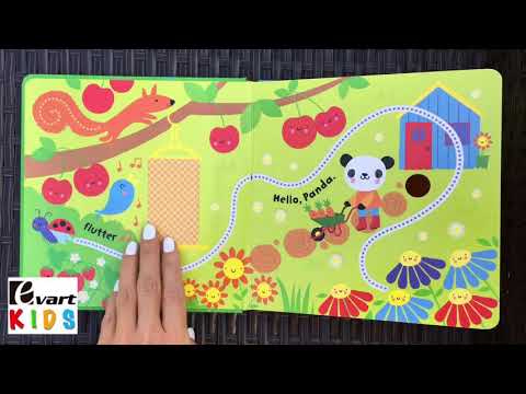 Книга с тактильными элементами Usborne Playbook Baby's Very First Fingertrail Play Book: Garden